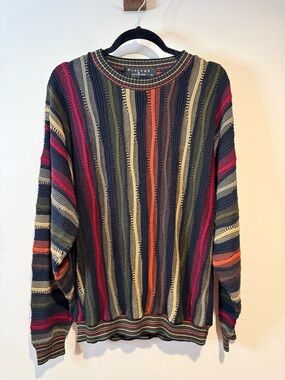 Vintage Protege Collection 1980s Multicolor Knit Pullover Sweater L